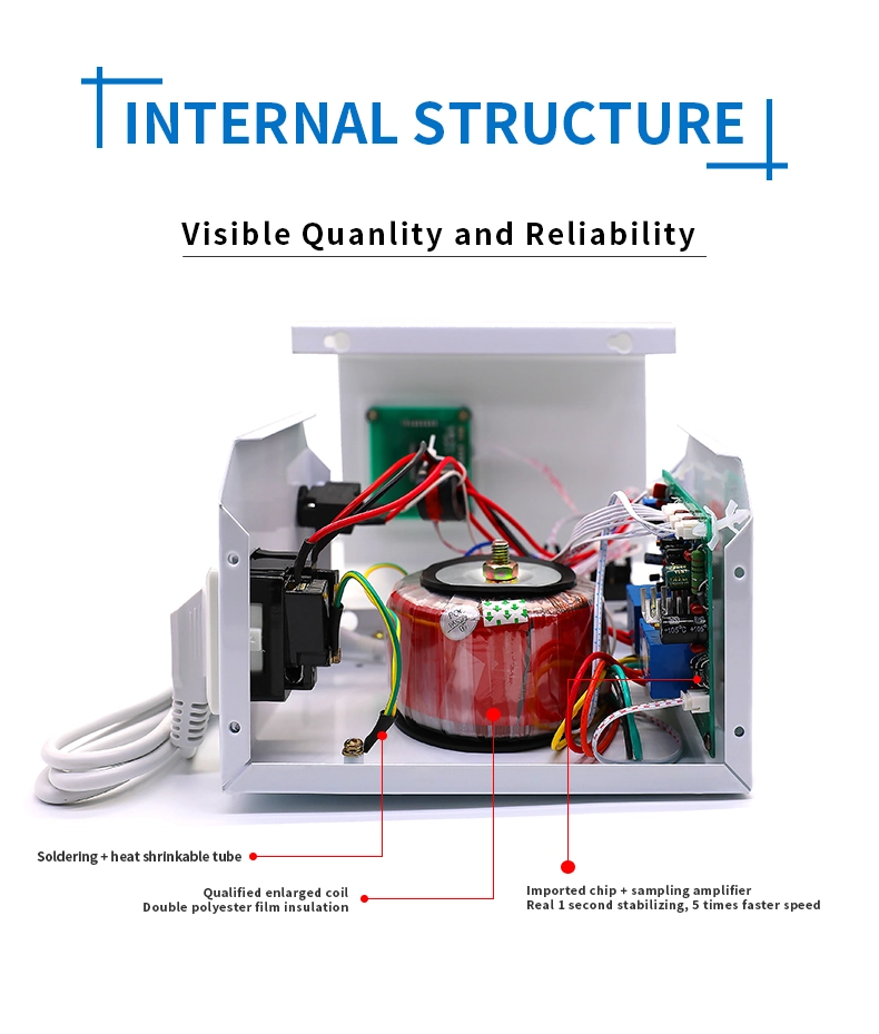 Single Phase Servo Motor Control Automatic Voltage Stabilizer Power Protector