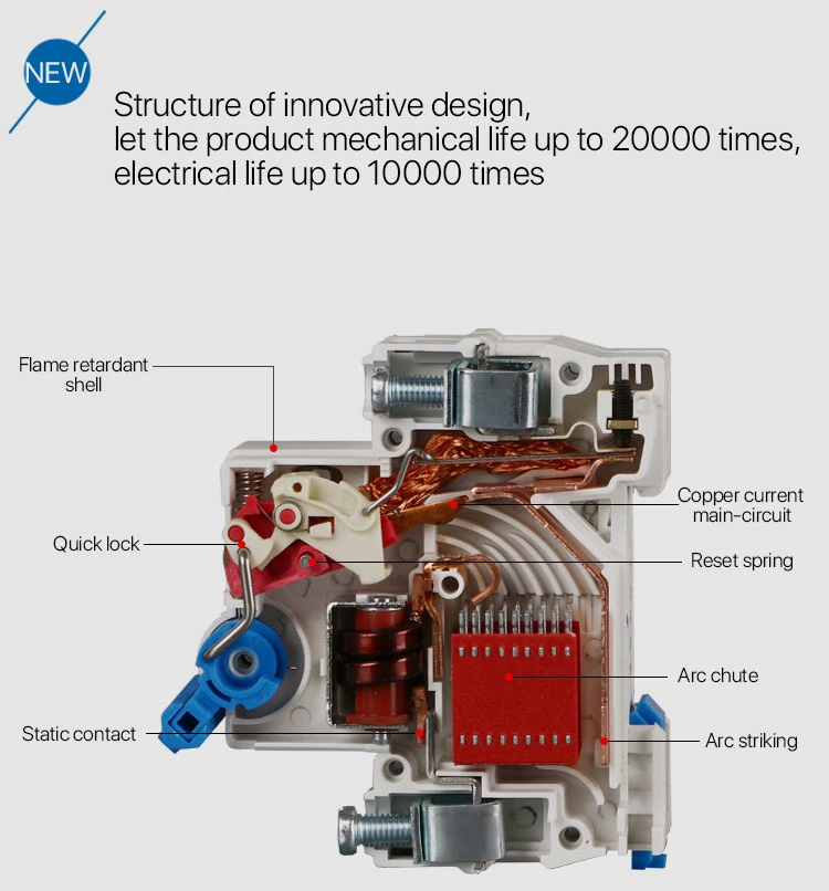 Andeli MCB Adb3-125-3p Earth Leakage Circuit Breaker