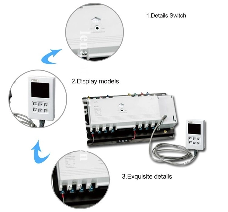 Patented CB Class 630A Rdq3NMB-630 Automatic Transfer Switch with 3p/4p, Generator ATS Controller